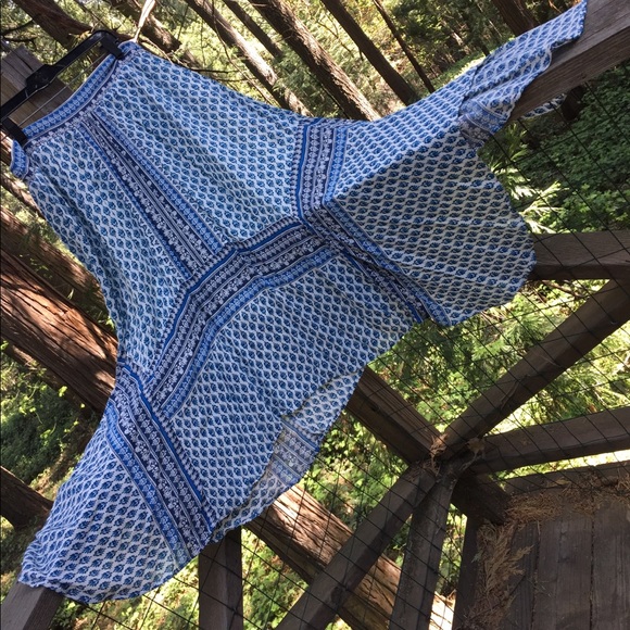 new directions Dresses & Skirts - New Directions bohemian shark bite hem  slightly sheer skirt